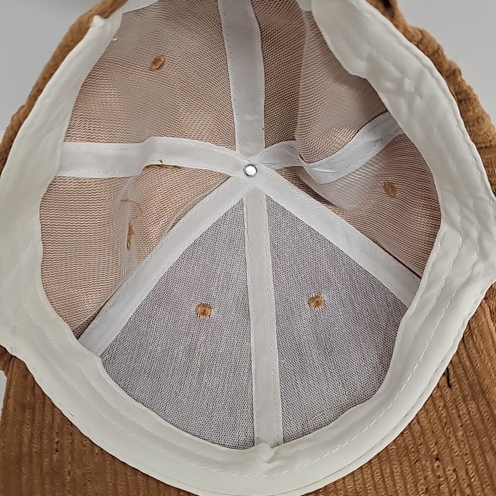 Unbranded Brown Corduroy Adjustable w/Air Holes Baseball Style Cap OSFM - Picture 4 of 5